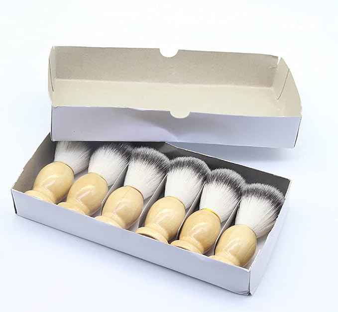 Men's Shaving Brush with Wood Handle Shave Brushes Shave Cream Brush for Men Hair Salon Tool