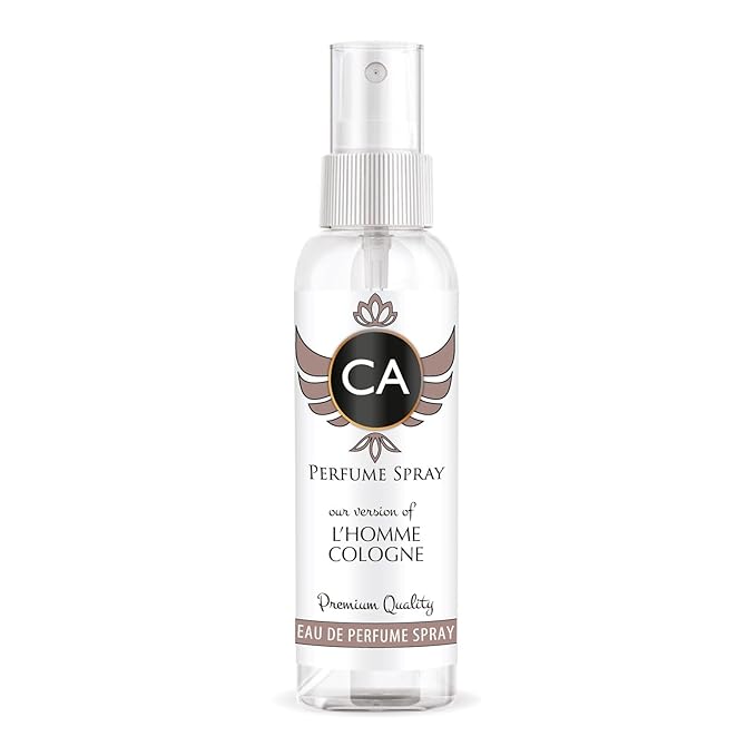CA Perfume Eco Refill Impression of L’homme Cologne for Men Aromatic Spicy Long Lasting Fragrance Eau De Parfum 2 Fl Oz 60ml
