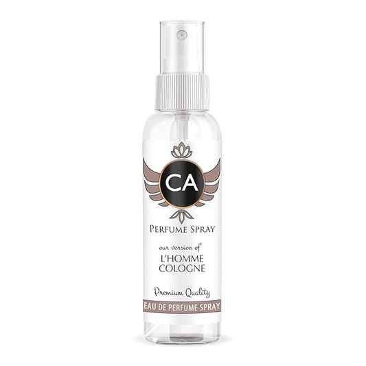 CA Perfume Eco Refill Impression of L’homme Cologne for Men Aromatic Spicy Long Lasting Fragrance Eau De Parfum 2 Fl Oz 60ml