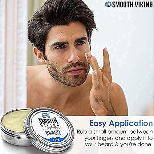 Vikings Beard Conditioner for Men - Ultimate Care for Silky Smooth Beard and Mustache, Softener with Leave-In Lotion/Cream (2 Oz)