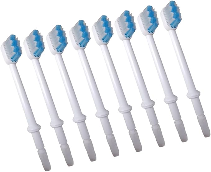 Baluue 8pcs Replacement Brush Heads for Water Flosser Accessories Brush Heads for Irrig