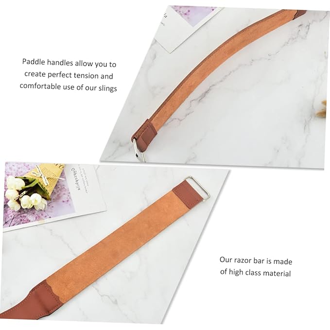 Double-Sided Razor Strop Tool for Home Use Convenient Shaver Sharpening Strap Clip Essential Accessories for Straight Razor Maintenance