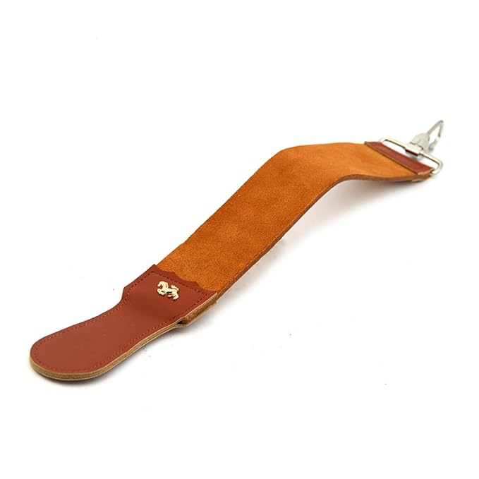 FRCOLOR Straight Razor Sharpening Belt Double Layer Leather Barber Strop Razor Men Shaving Tool