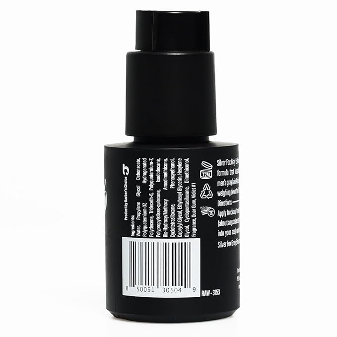 Godefroy Silver Fox Gray Enhancing Beard Brightener For All Hair Types, Leave-In Conditioner Moisturizing Treatment for Gray & Silver Hair Non-Greasy Lightweight for Men’s Beard & Scalp 3 OZ