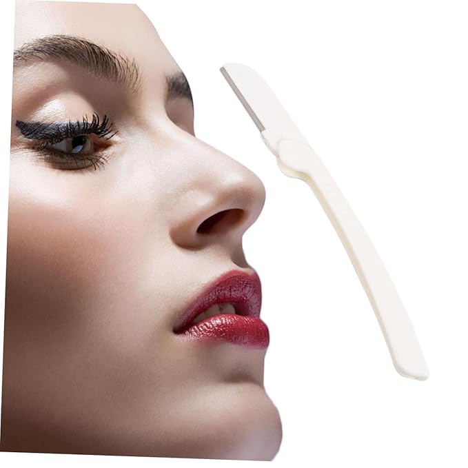 SHERCHPRY 9pcs Professional Eyebrow Shaper Facial Razors Portable Folding Eyebrow Trimmer Beauty Tool for Women