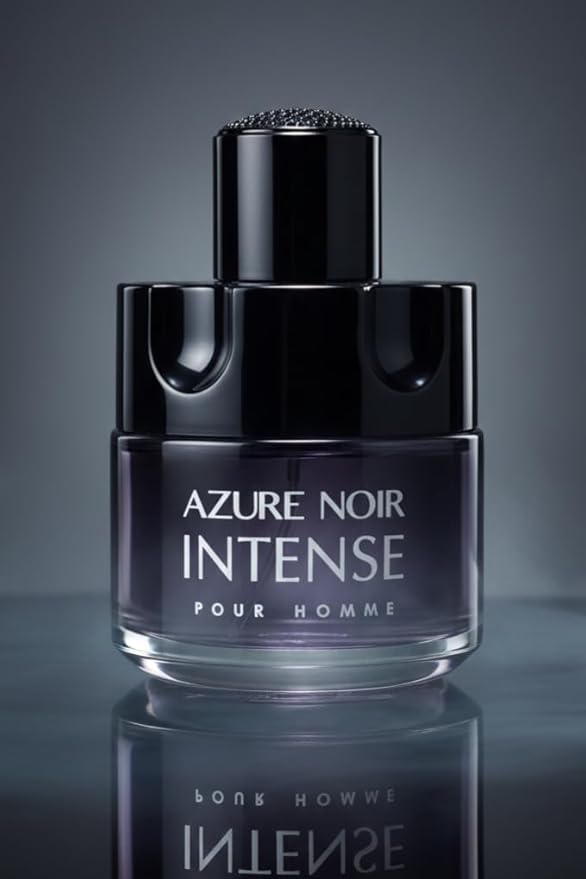 VALENTINE MILANO and AZURE NOIR INTENSE Cologne for Men Combo Pack Eau de Toilette Fragrance 3.4oz/100ml, Natural Spray, Long Lasting (2-Pack) Plus 2 Refillable 5ml Travel Spray