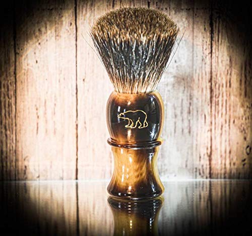 Frank shaving Vintage Brown badger hair shaving brush knot size 24mm