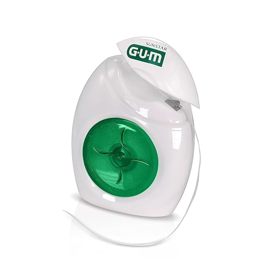 GUM Pro-Weave Woven Dental Floss, Shred Resistant Waxed Floss, Mint Flavored, 3 Count + 2 Travel Units