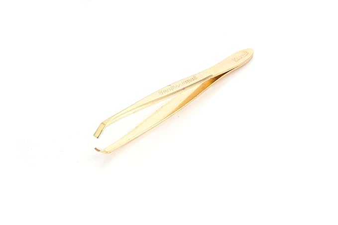 Solingen Germany Slant Tip Stainless Steel Eyebrow & Facial Hair Hand-Filed Made in Germany