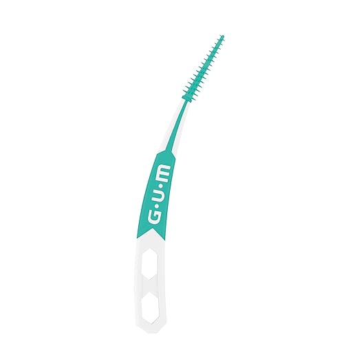 GUM Soft-Picks Advanced, Easy to Use Dental Picks for Teeth Cleaning and Gum Health, Disposable Interdental Brushes with Convenient Carry Case, Dentist Recommended Dental Picks, 60 Count (Pack of 3)