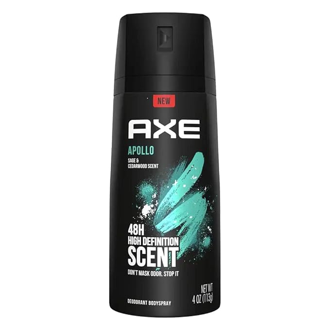 AXE Body Spray for Men Apollo 4 oz (Pack of 10)