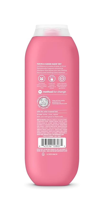 Method Pure Peace Volumizing Shampoo and Conditioner, Enhance Volume and Tranquility for Fuller, Healthier Hair, 1 CT.