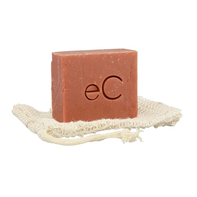 emerginC Signature Facial Bar - Naturally Formulated Soap for Face to Clean, Moisturize & Nourish Skin - Cocoa Butter, Echinacea Oil, Lavender Oil, Rose Clay & Orange (4.5 oz)