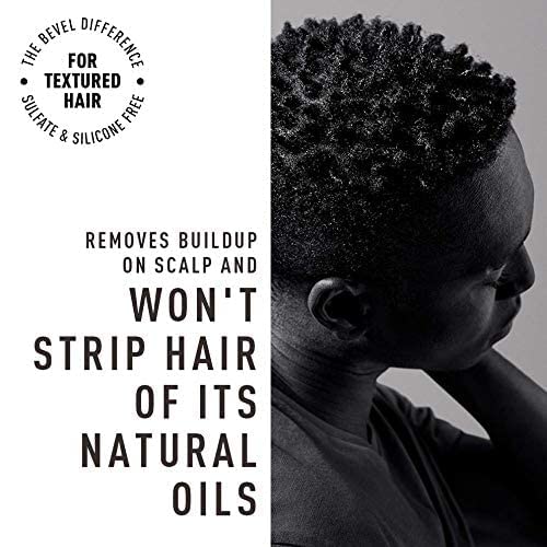Bevel Shampoo and Conditioner Set for Men - Hair Wash Bundle Pack with Shea Butter and Coconut Oil Moisturizes and Detangles Textured Hair - 12 oz