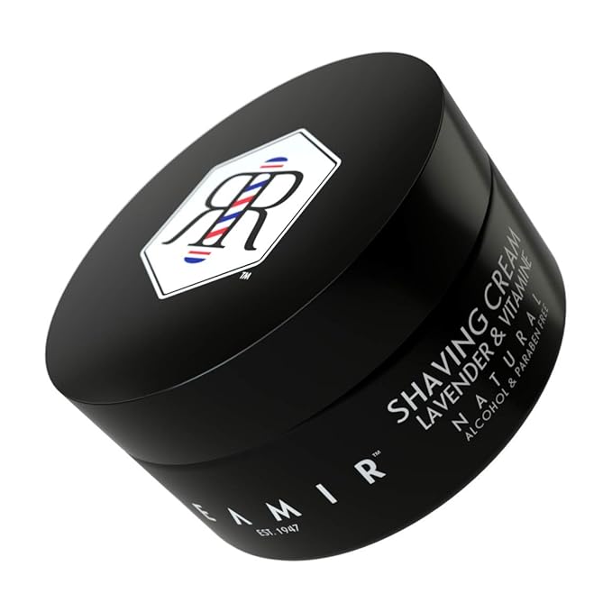 Reamir Men's Shaving Cream Senstive Skin - All Natural Essential Paraben Alcohol Free - Protects Skin and Smooth Skin - Prevent Razor Burn and Ingrown Hairs 8 oz