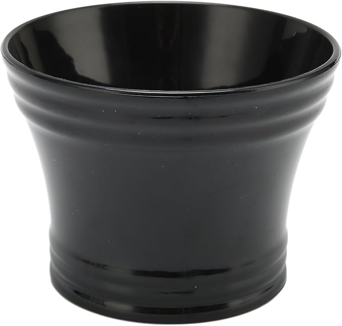 Shaving Bowl, Large Capacity Portable Black Shaving Soap Bowl Shave Mug with Comfortable Grip Handle for Barber and Home Use