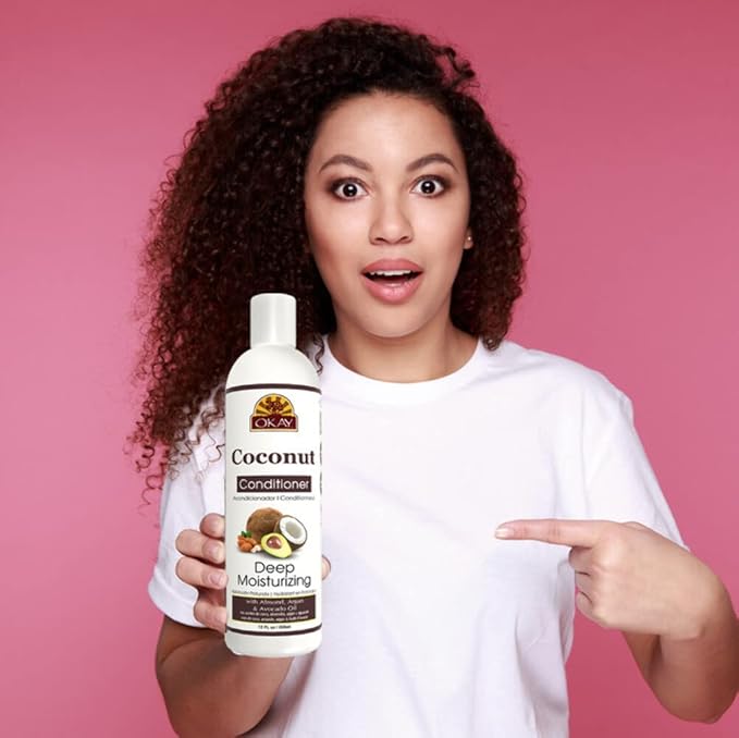 OKAY Coconut Deep Moisturizing Conditioner, 12 Fl Oz