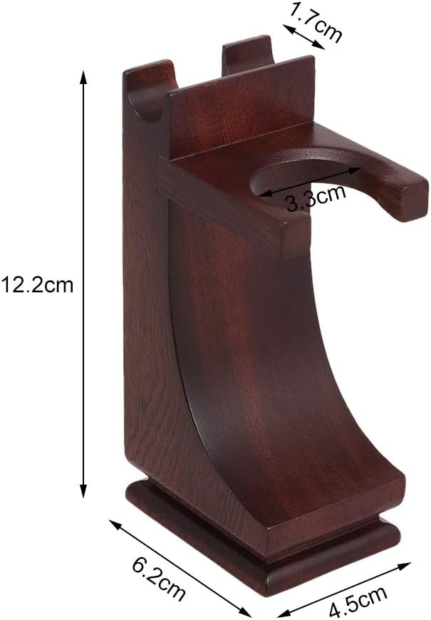 Shaving Brush Stand, wood Shaving Stand Holder Rosewood Material for Heavy Shaving Brush Set