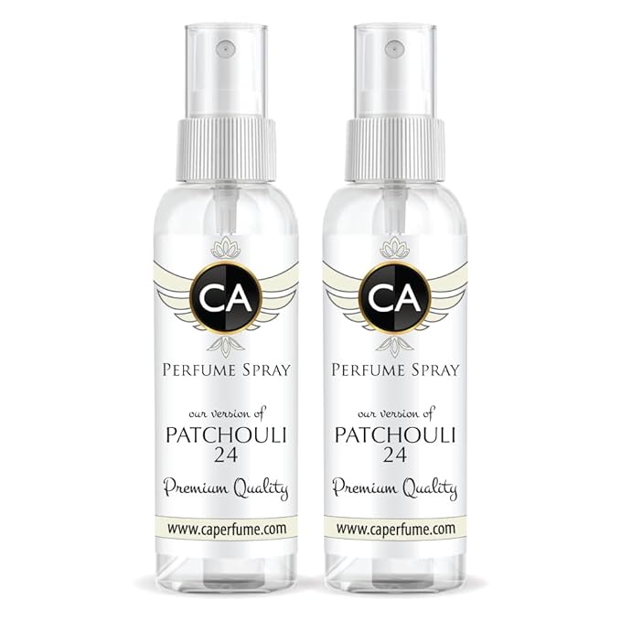 CA Perfume Eco Refill Impression of Patchouli 24 for Unisex Woody Chypre Long Lasting Fragrance Eau De Parfum 2 Fl Oz 60ml