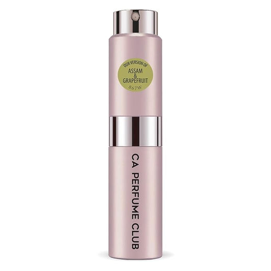 CA Perfume Impression of Assam & Grapefruit for Men Aromatic Fougere Scent Long Lasting Cologne for Men Eau De Parfum Travel Size Refillable Atomizer Spray 0.27 Fl Oz 8ml