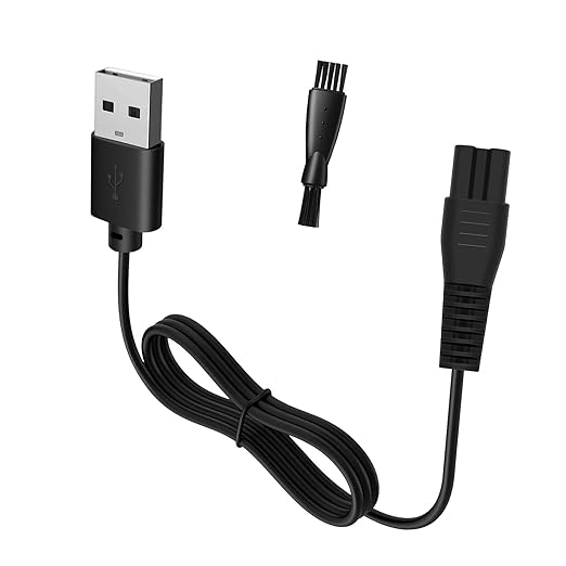 USB Charging Cord Compatible with Pritech Electric Hair Shaver and Callus Removers, 5V 1A Charger Fit PR-2614 LD-8001 PR-2188 PR-2990 PR-8003 RSM-1577 RSM-1699 RSM-1505 RSM-1928C BCM-1138