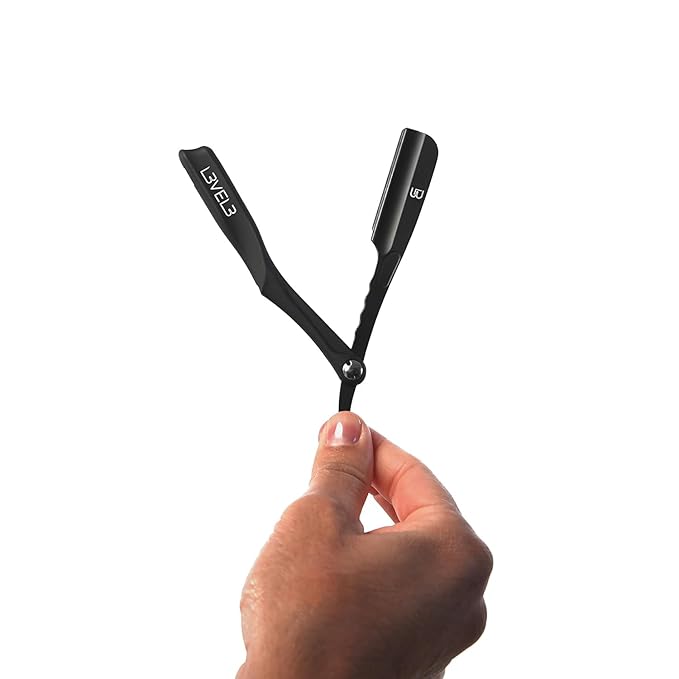 L3 Milly Razor - Fast and East to Assemble - Excellent Grip and Control - Straight Razor Holder- Level Three Razor Holder