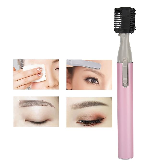 Electric Eyebrow Trimmer , Portable Electric Eyebrow Razors , Painless Face Hair Removal Tool , Electric Eyebrow shaver for Women for Eyebrows , Neckline , Nose , Ears , moment and Painless Hair Removal