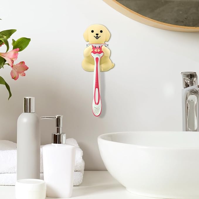 Dog Shower Razor Holder, Cute Dog Bathroom Decor, Cute Animal Razor Holder Gifts for Men Women Husband Wife, Couple Gifts for Boyfriend Girlfriend, Women Razor Bathroom Storage Gifts