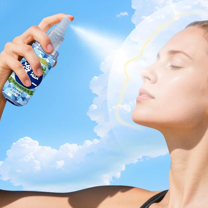 Cool Spray, Cooling Body Spray for Summer Down Instant Cooling Relief for Outdoor Sports Travel Non-Sticky Mist for Men and Women (3)
