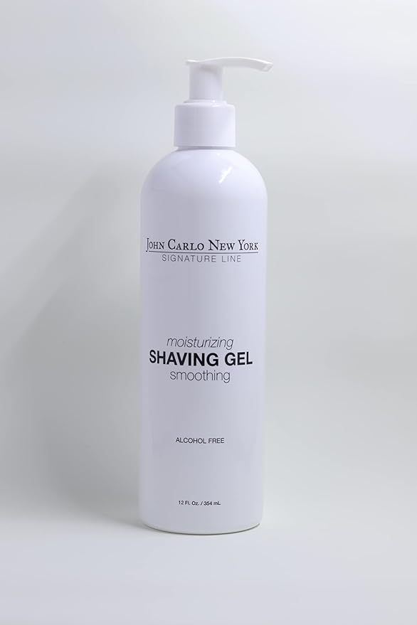 Moisturizing Shave Gel - Alcohol-Free, Infused with Aloe Vera and Tea Tree Oil, Prevents Skin Irritation, Hydrates All Hair Types, Clear Gel, 12oz