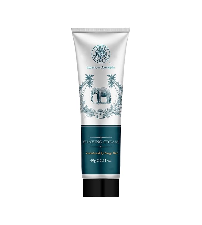 Forest Essentials Shaving Cream Sandalwood & Orange Peel 60g
