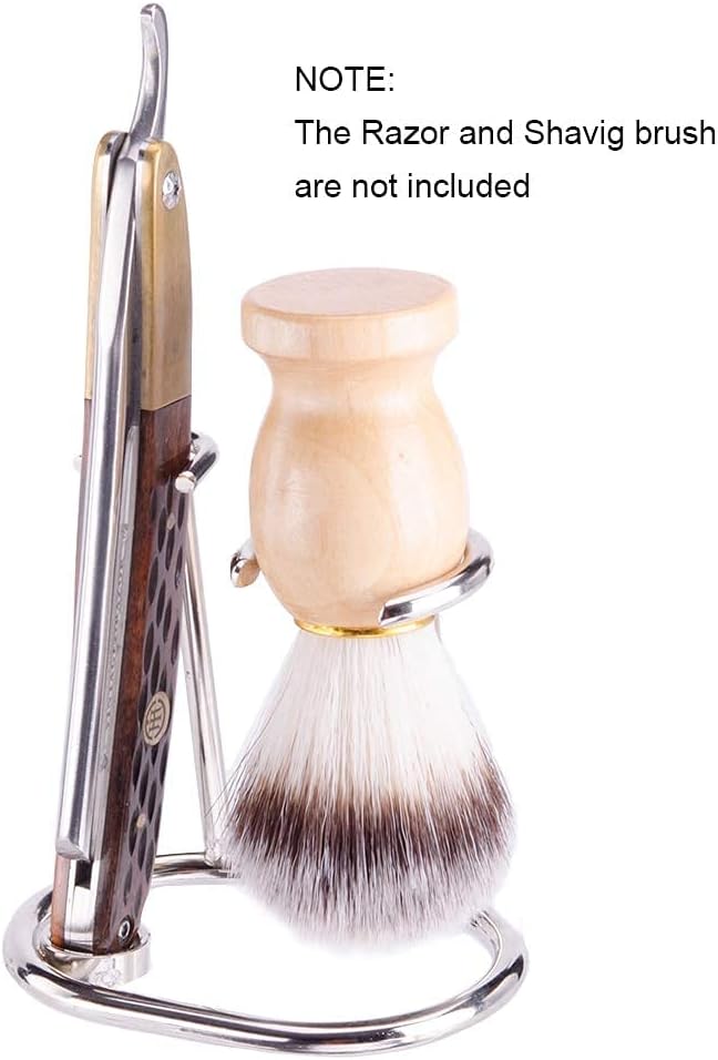 Grandslam Shaving Razor and Brush Stand Universal Holder for Safety Razor and Straight Razor Storage Shave Brush Holder