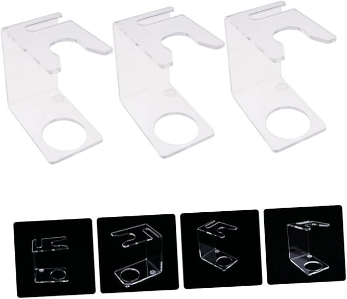 Mipcase 3pcs Hu Brush Holder Razor Brush Stand Organized Storage Rack for Shaving Tools for Home Barbershop