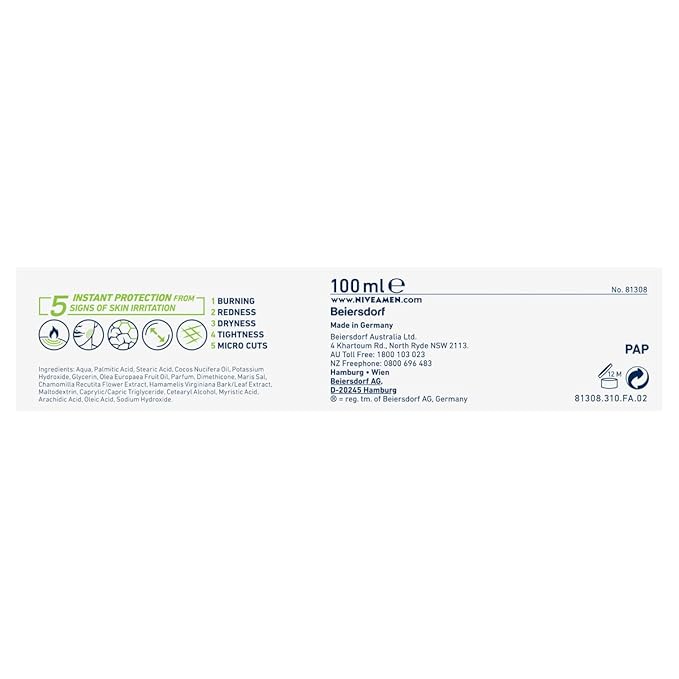 NIVEA Men Mild Shaving Cream Sensitive 100 Ml