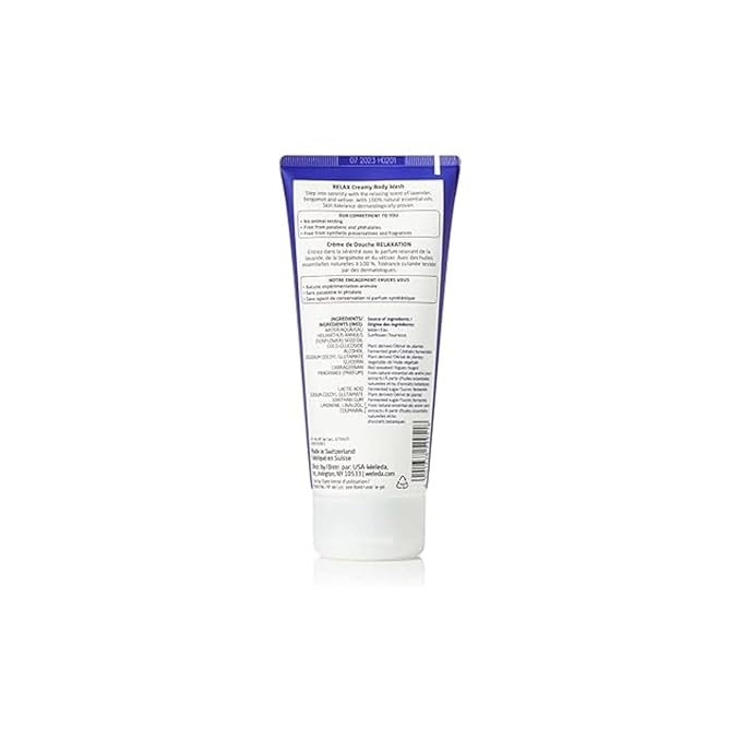 Weleda Aroma Essentials Relax Creamy Body Wash, Parabens Free, 6.8 Fluid Ounce (Pack of 2)