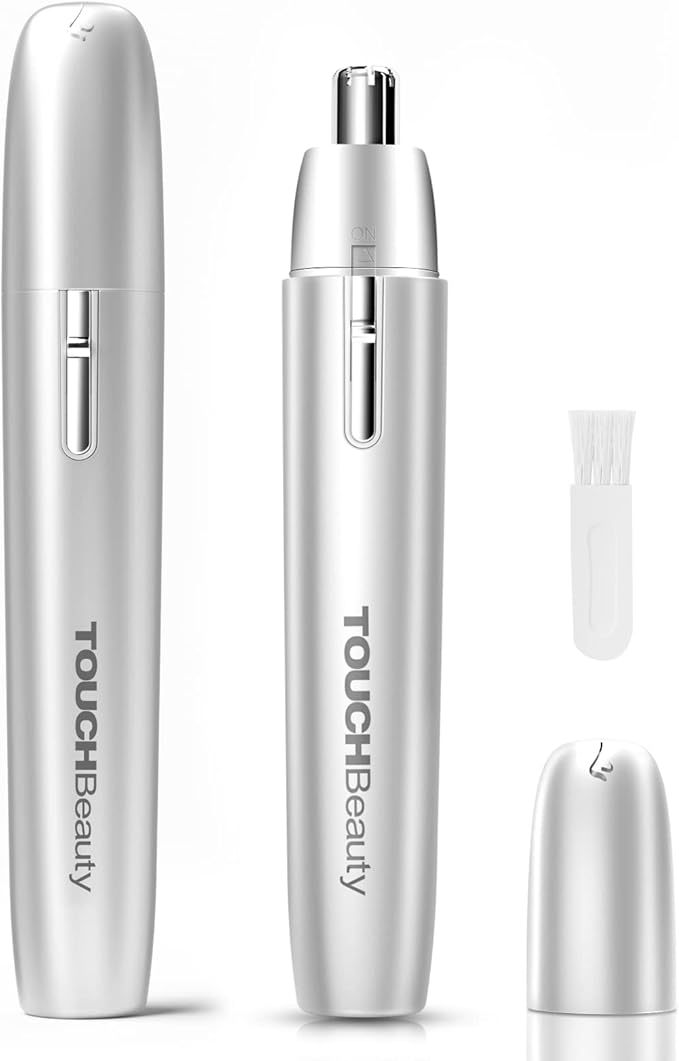 TOUCHBeauty Electric Nose Hair Trimmer for Women, Painless & Portable, Hypoallergenic Round Tip, Portable Trimmer with AAA Battery Powered, Easy Clean Travel-Friendly Groomer, Ideal Christmas Day