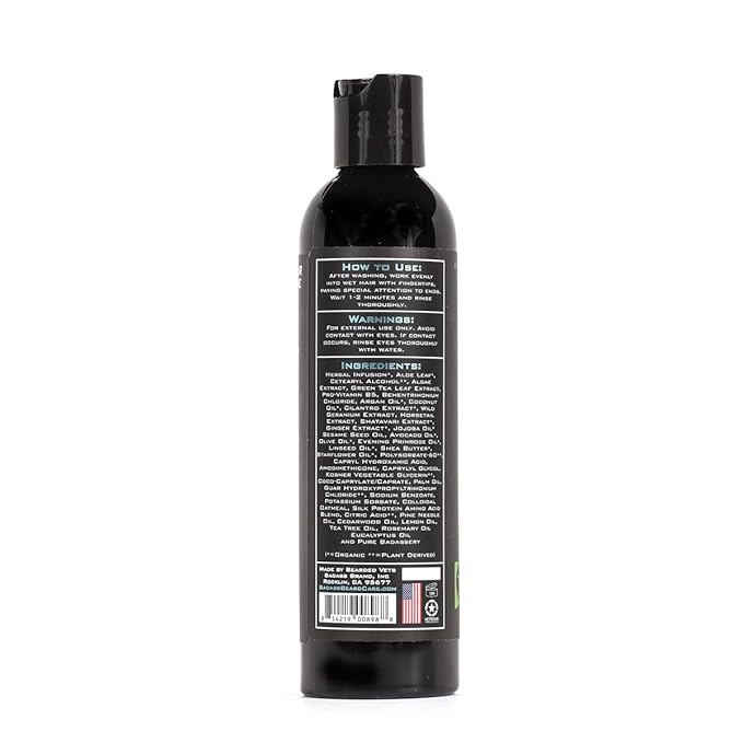 Badass Beard Care Beard Conditioner For Men - THE MOUNTAIN MAN, 8oz - Made of Natural Ingredients for A Healthy, Soft, & Itch Free Beard and Mustache