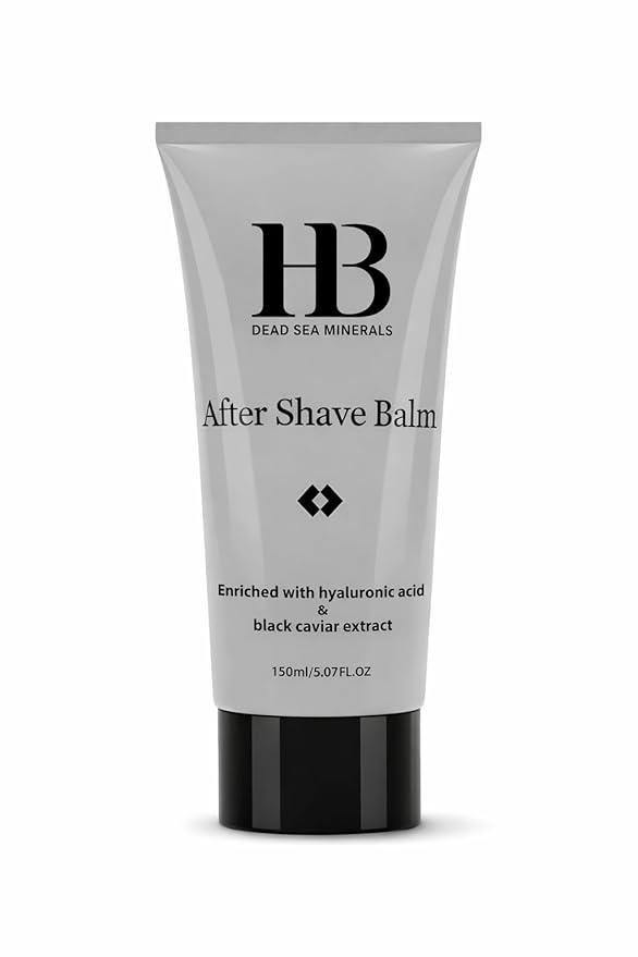 After Shave Balm for Men with Hyaluronic Acid & Black Caviar – Soothing Hydrating Post-Shave Moisturizer, Lightweight, Non-Greasy, 150ml