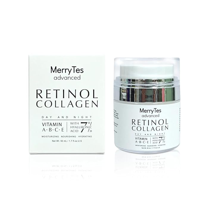 Retinol Collagen Cream for Wrinkles: Face, Neck | Collagen Cream for Tightening Skin | Anti Aging Facial Moisturizer Day and Night for Women and Men | 1.7 Fl OZ