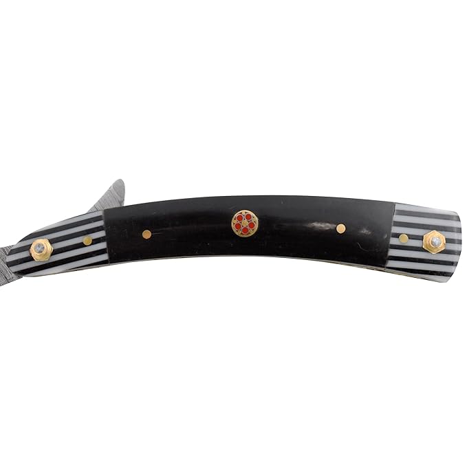Straight Razor | Straight Edge-Razor Sharp High Hardness Real Damascus Steel Cutthroat Straight Edge-Blade | Barber Razor (328)