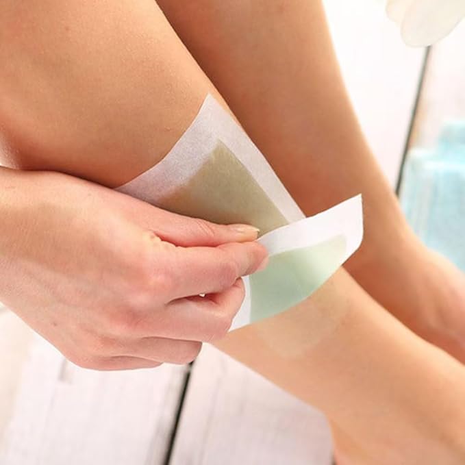 80 PCS Body wax strips for hair removal.Waxing Strips.wax strips for men.waxing strips at Home of All Skin Types Contains 40 Double-Sided + 10 calming oil wipes