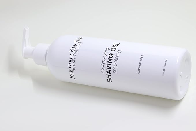 Moisturizing Shave Gel - Alcohol-Free, Infused with Aloe Vera and Tea Tree Oil, Prevents Skin Irritation, Hydrates All Hair Types, Clear Gel, 12oz