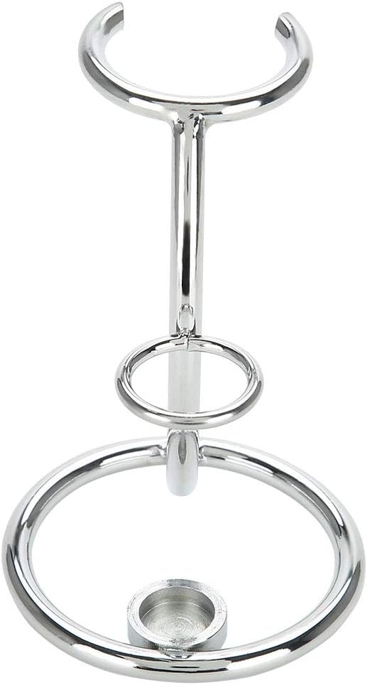 Shaving Brush Stand Shaving Brush Holder Shaving Heavy Chrome Shaving Stand Refined Curved and Shaving Brush Manual Stand Holder