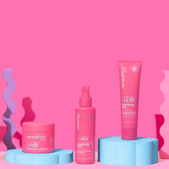 Lee Stafford Wavy, Curly, & Coily Shampoo | For The Love of Curls - Daily Cleanser for 2A to 4C Hair, Anti Frizz, Moisturising, Adds High Gloss Shine to Smooth Defined Curls, Lightweight, 16.9 Fl Oz