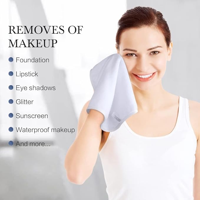 SINLAND Absorbent Coral Velvet Washcloth Ultra Soft Microfiber Face Towels 12 x 12 inch Multi-Purpose Face Cloths for Household and Sport