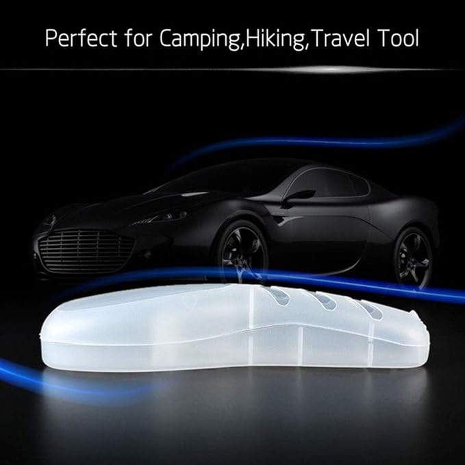 2Pcs Clear Travel Razor Case - Portable Shaver Protector for Men, Universal Fit Manual and Electric Shavers, Transparent Compact Organizer with Locking Clips, Toiletry Bag Storage Accessories