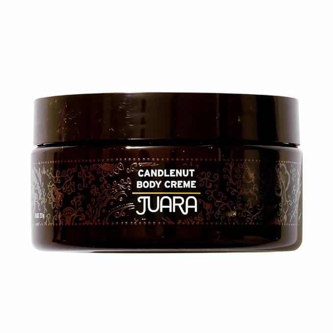 Juara Candlenut Body Cream for Dry Skin - Moisturizing Body Lotion with Natural Oils & Butters - Hydrating Daily Moisturizer - 7.5 oz
