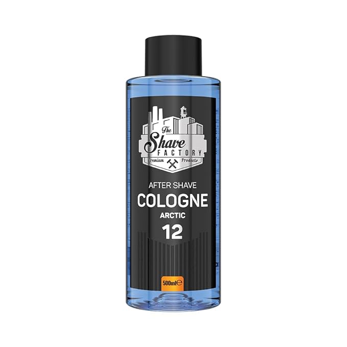 the shave factory After Shave Cologne Series - Cologne for Men, Aftershave for Men, Refreshes and Relieves Face and Skin (12 Arctic)