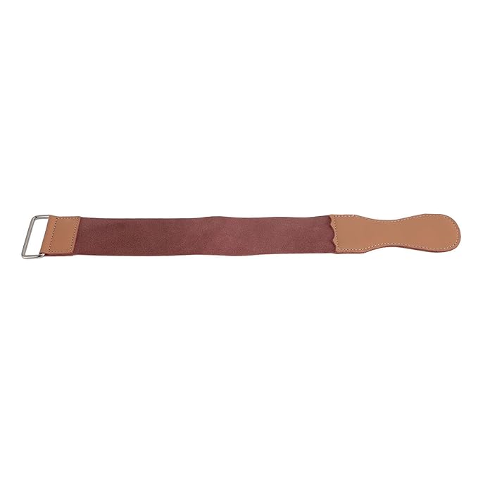 Dioche Double Layer PU Leather Sharpening Strap - Reusable Straight Barber Strop for Home Salon Use