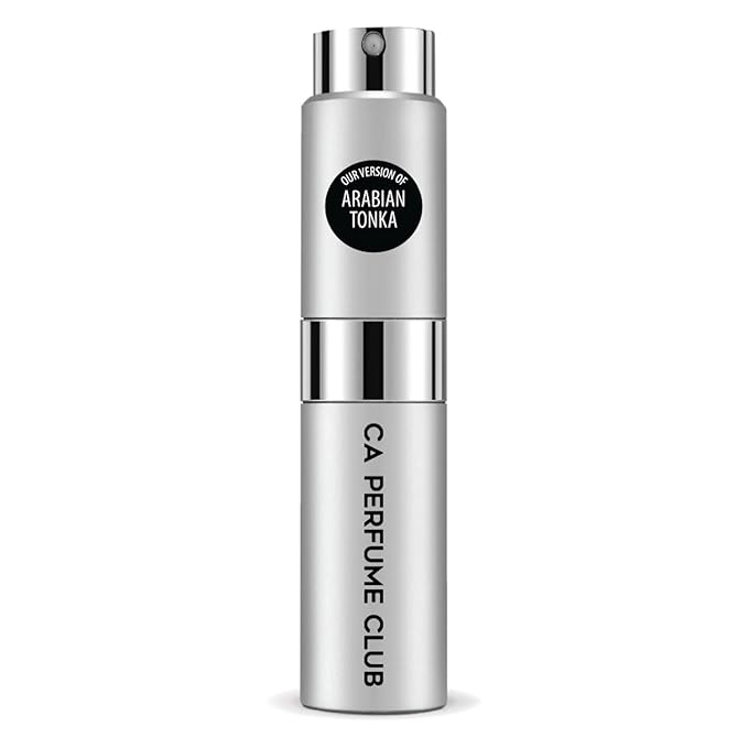 CA Perfume Impression of Arabian Tonka for Women and Men Amber Woody Scent Long Lasting Unisex Fragrance Eau De Parfum Travel Size Refillable Atomizer Spray 0.27 Fl Oz 8ml